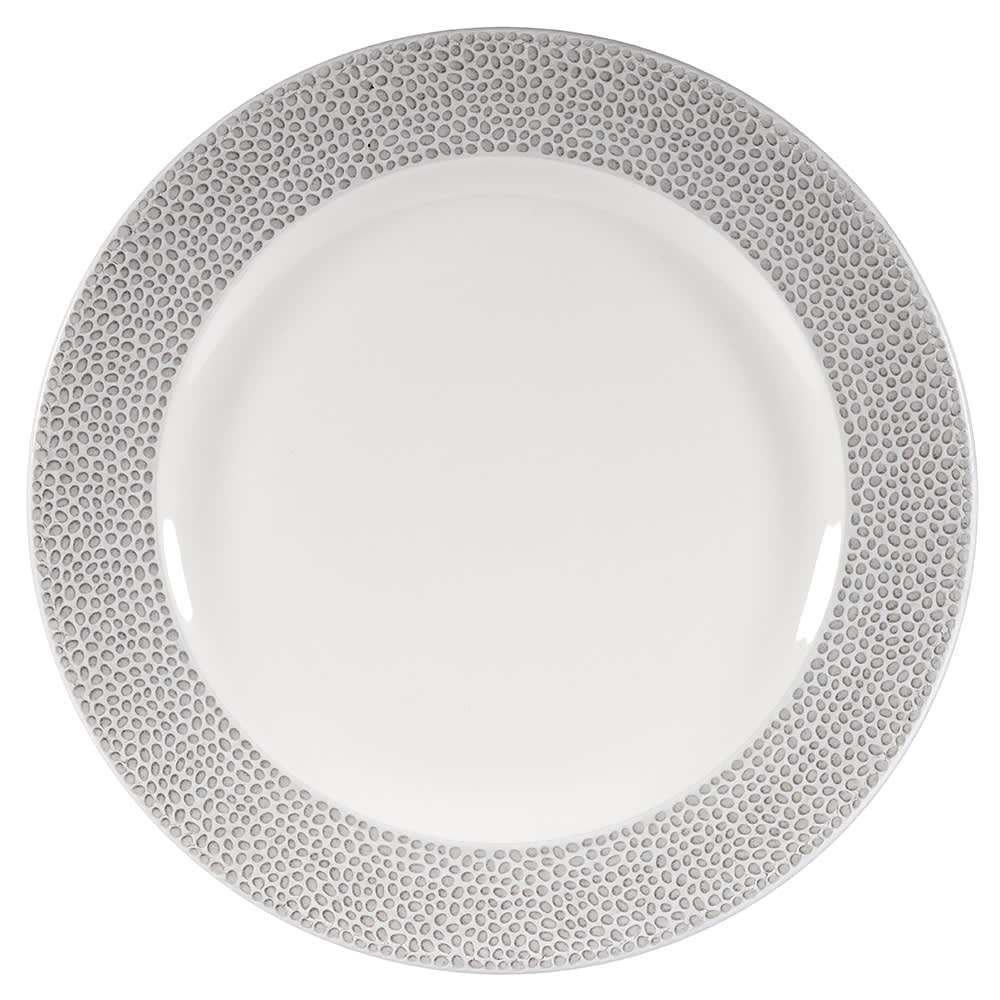893-SHISIF581 10 7/8" Round Dinner Plate - China, Shale Grey