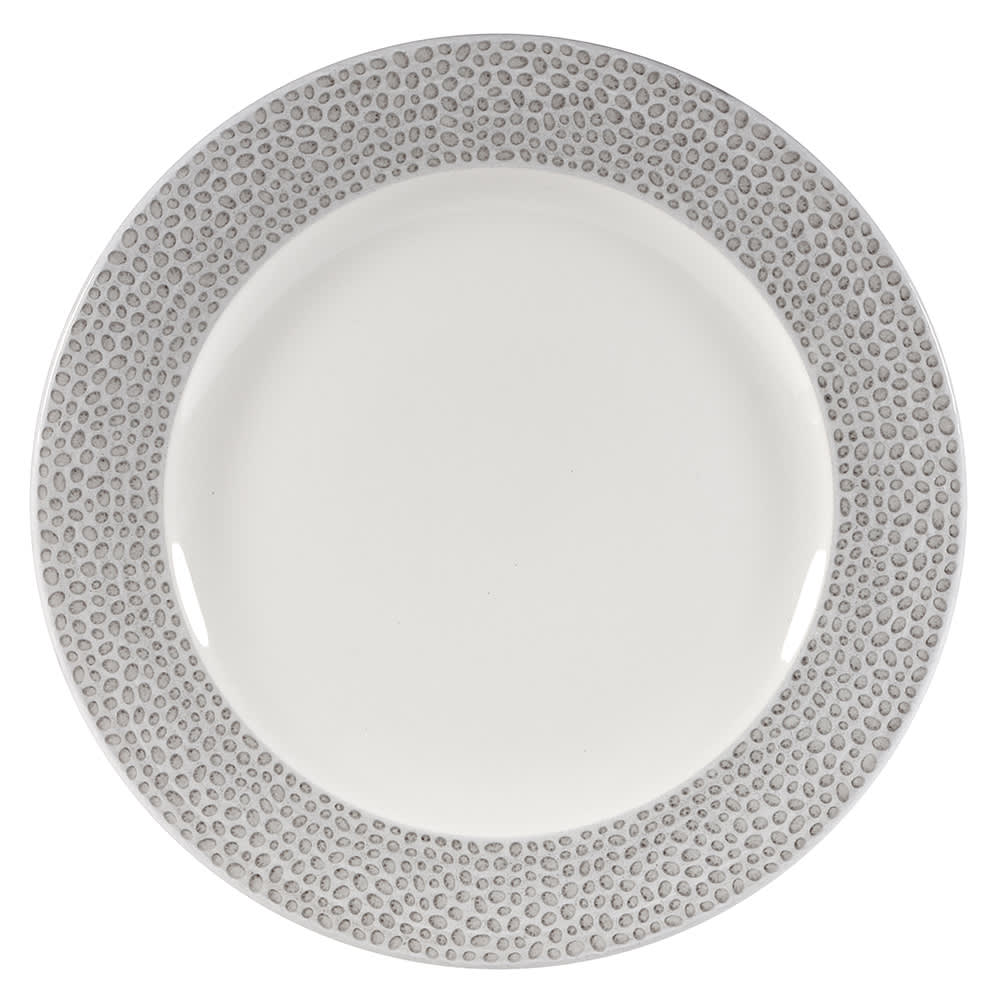 893-SHISIP121 12" Round Dinner Plate - China, Shale Grey