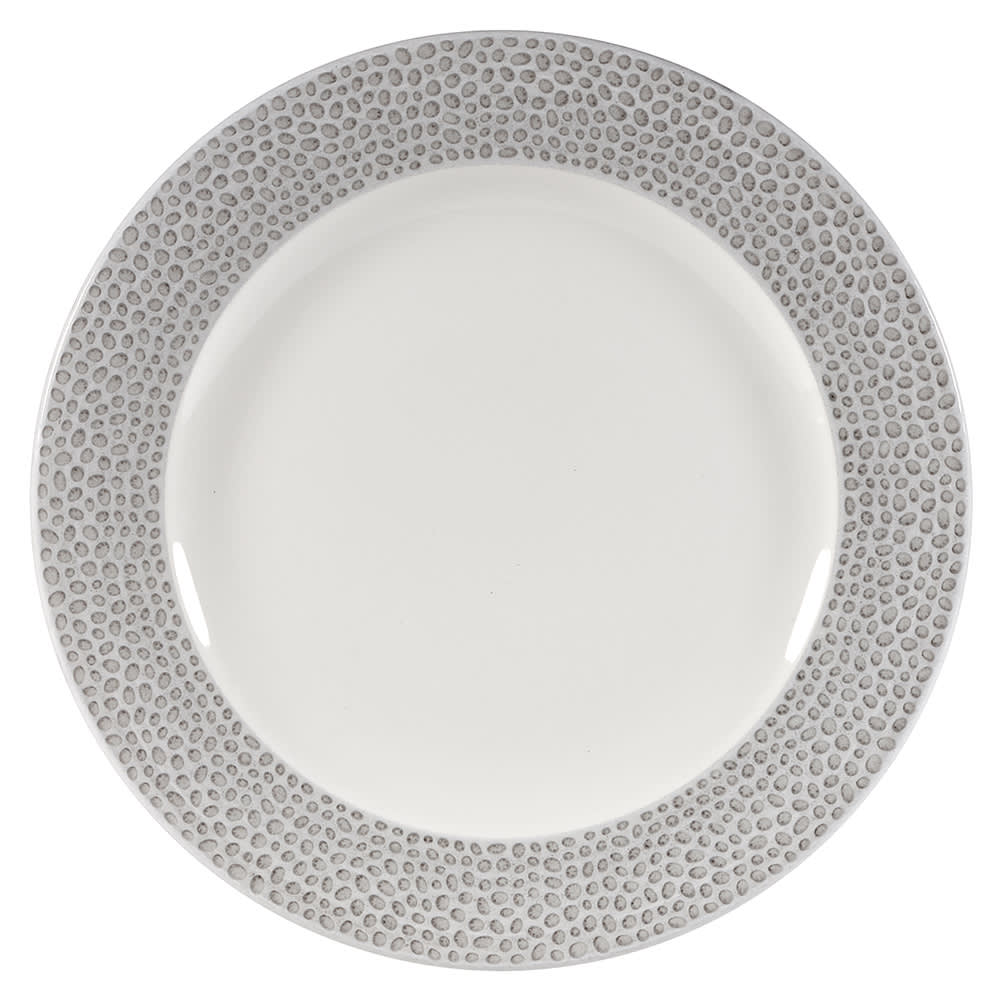 893-SHISIP81 8 1/4" Round Dinner Plate - China, Shale Grey
