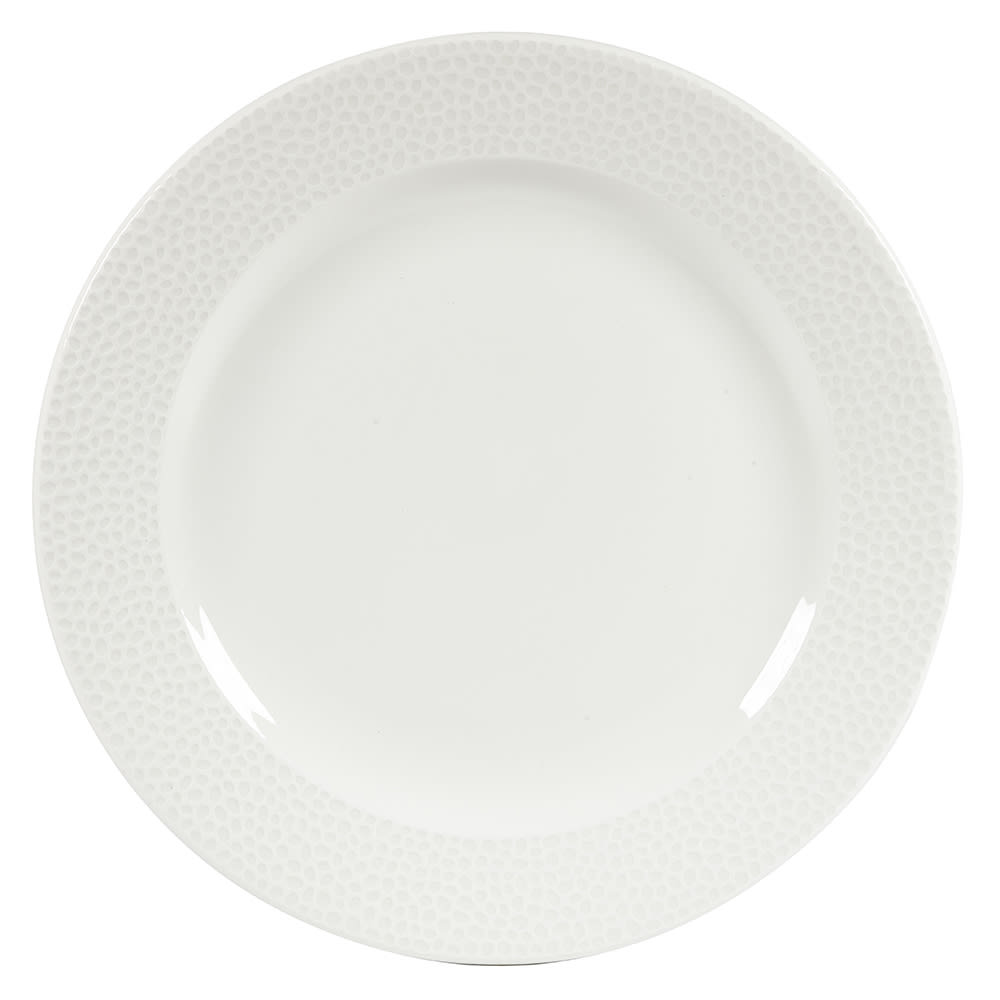 893-WHISIF91 9 1/8" Round Dinner Plate - China, White