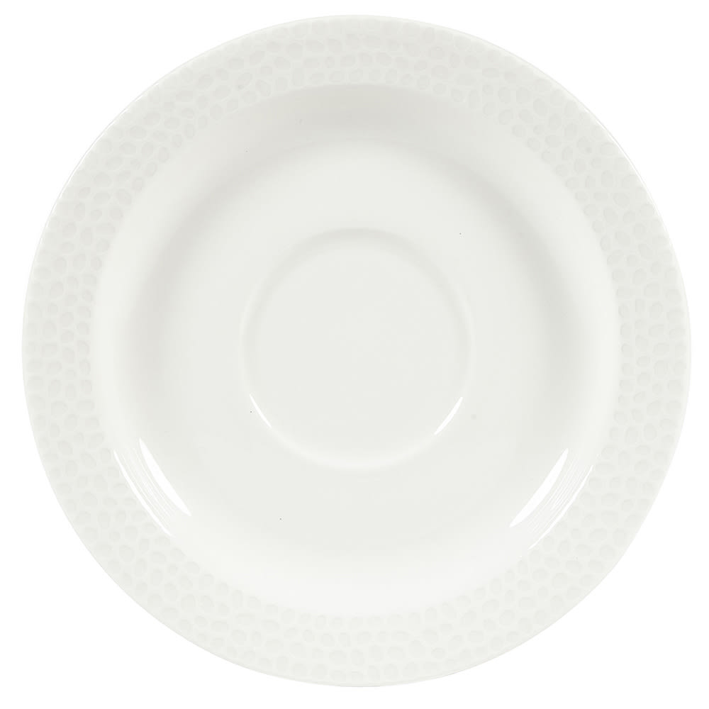 893-WHISISM1 5 7/8" Round Saucer - China, White