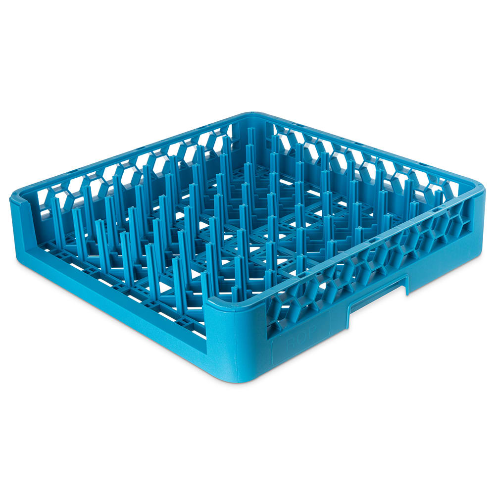 Carlisle ROP14 Full-Size Dishwasher Plate/Tray Peg Rack - Open-End, Blue