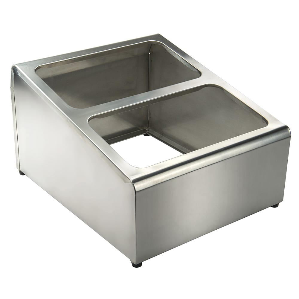 080-SCPH33 Condiment Organizer w/ (2) Bins - Silver