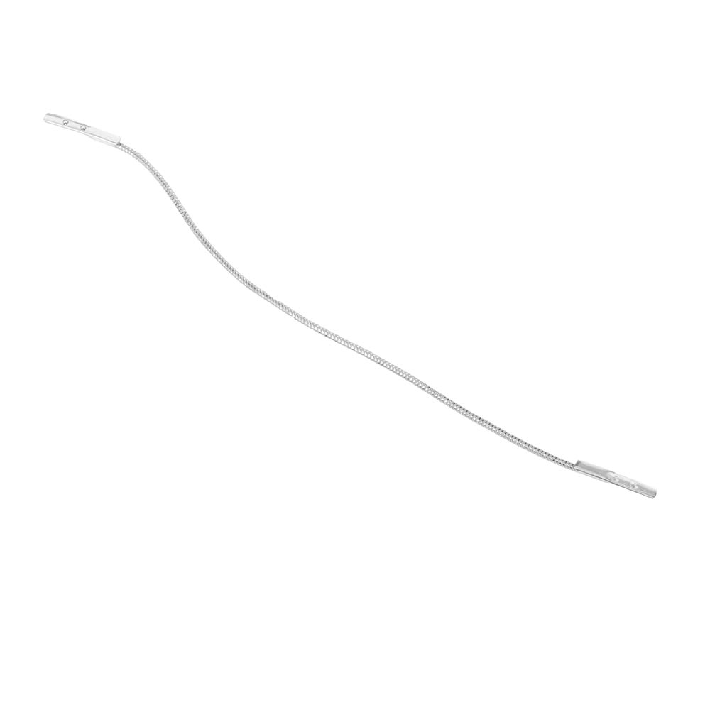 287-6BARBBARBSILVER 6" Elastic Band w/ Barb Ends, Silver