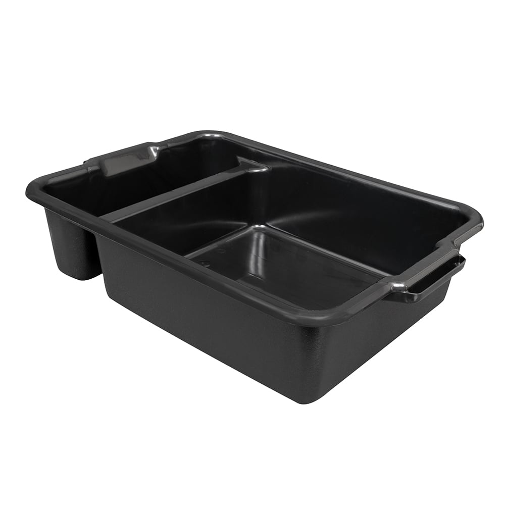 175-52634 Signature Bus Box w/ (2) Compartments - 23" x 17 1/2" x 6", Black