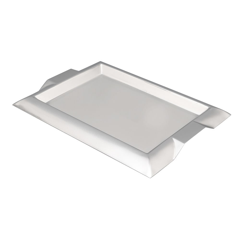175-82093 Rectangular Serving Tray with Handles - 12" x 9" Stainless