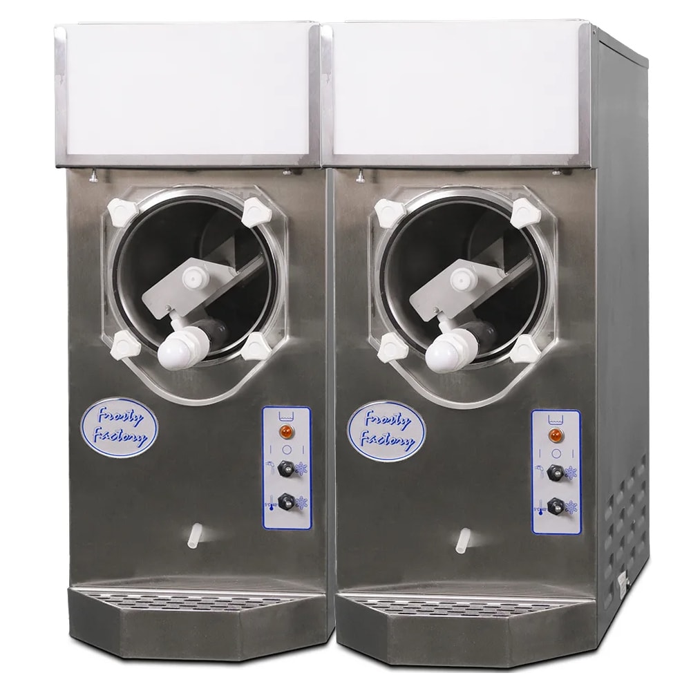 Frosty Factory 115R 2/1 Margarita Machine - (2) Single, Countertop, 640 Servings/hr., Remote Cooled, 115v