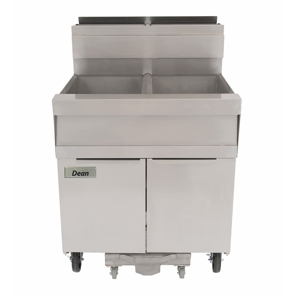 006-SCFSM250GLP Gas Fryer - (2) 50 lb Vats, Floor Model, Liquid Propane