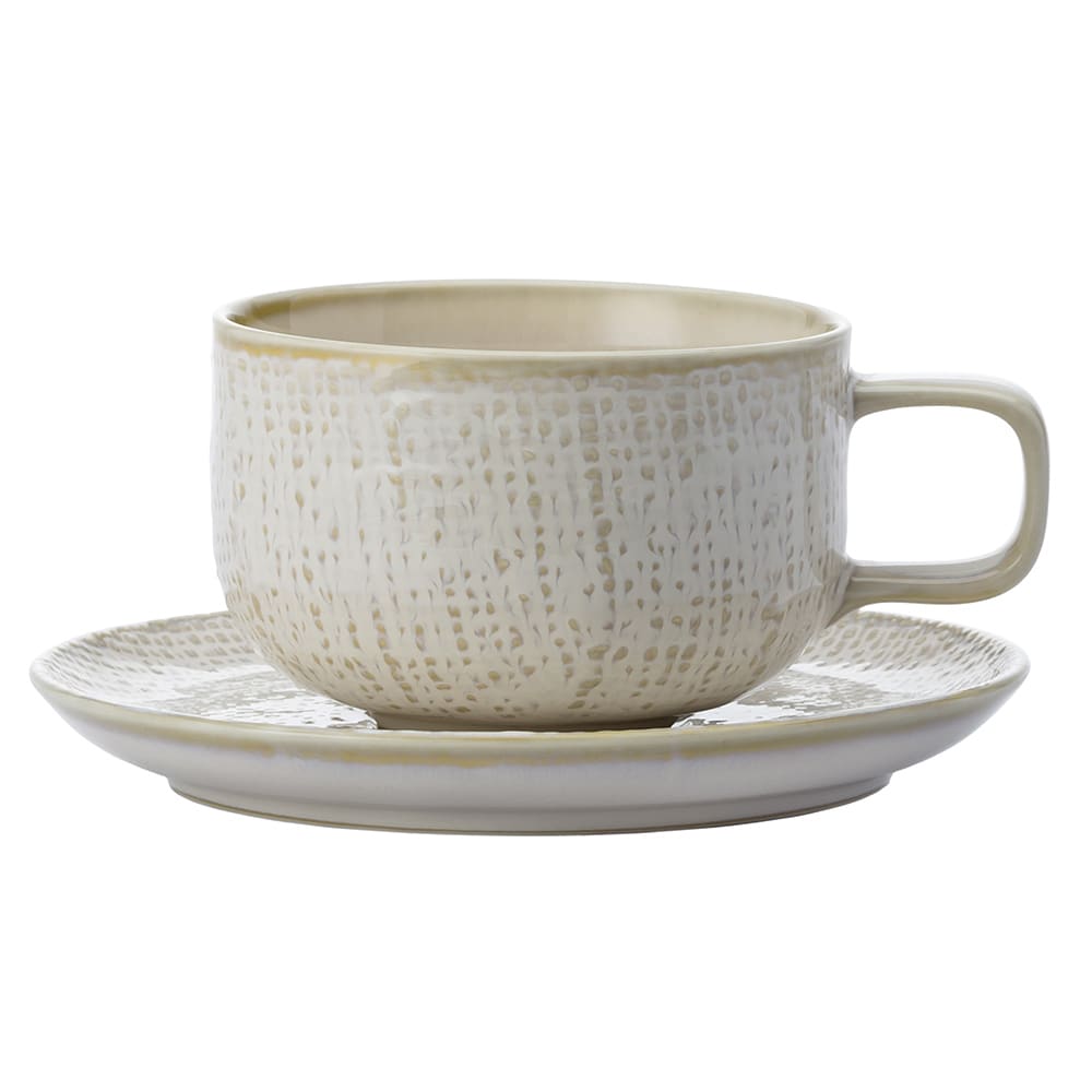 324-L6800000500 5 1/2" Round Knit Saucer - Porcelain, White