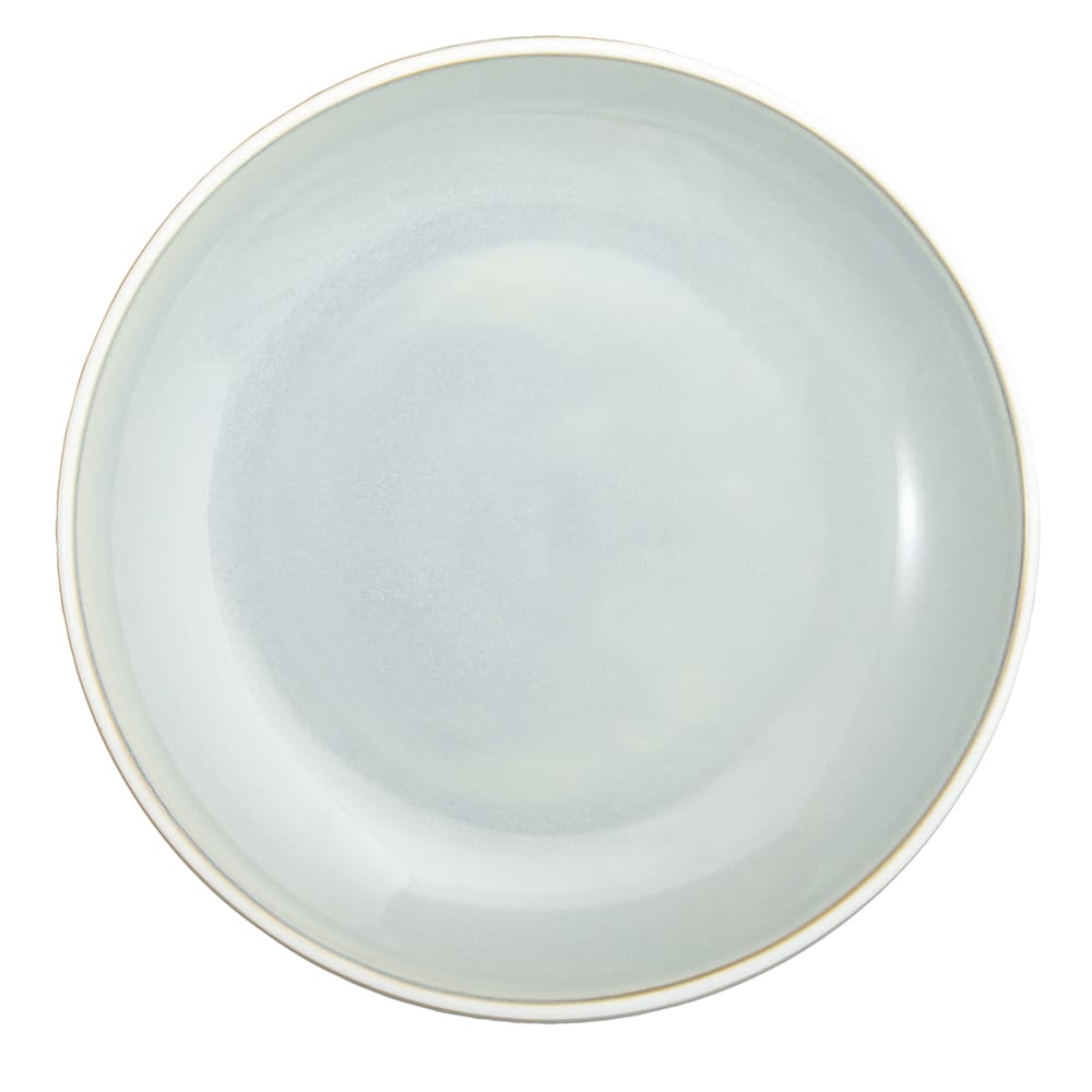 324-F1463051282 10 5/8" Round Deep Studio Pottery Plate - Porcelain, Stratus Grey