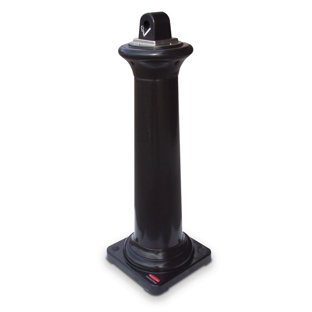 007-9W30BK Pole Cigarette Receptacle - Snuff Plate