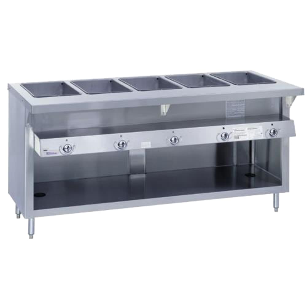 212-G5DLSSNG 74" Hot Food Table w/ 5 Wells & Cutting Board, Natural Gas