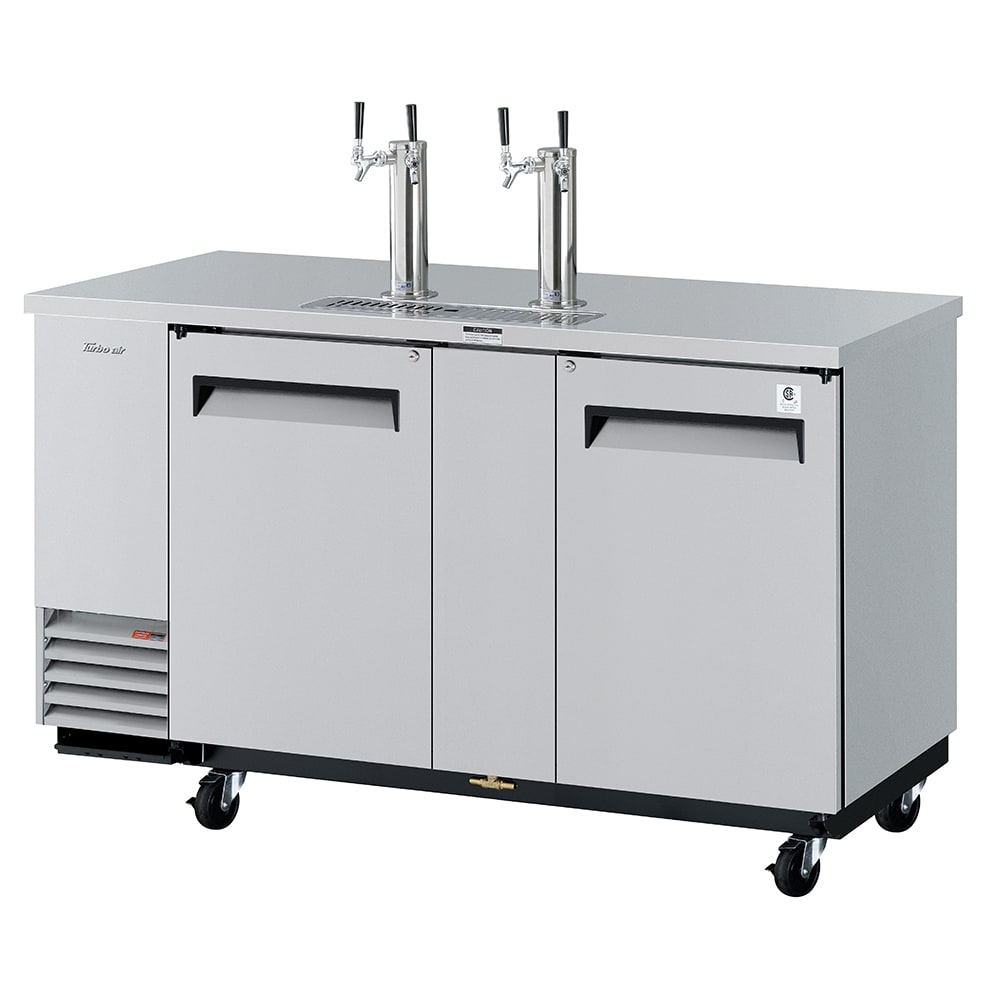 083-TBD3SDN 69 1/8" Draft Beer System w/ (3) Keg Capacity - (2) Columns, Stainless, 115v