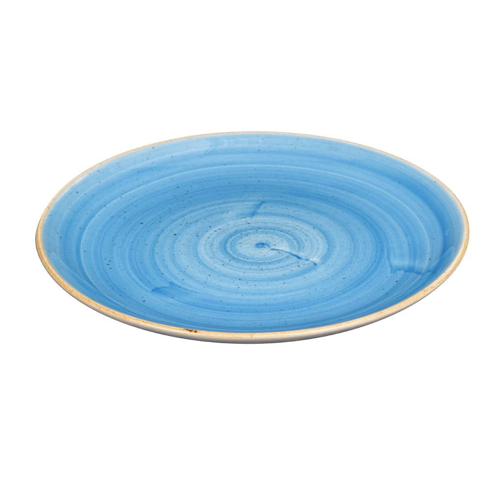 893-SCFSEVP81 8 2/3" Round Stonecast Plate - Ceramic, Cornflower Blue