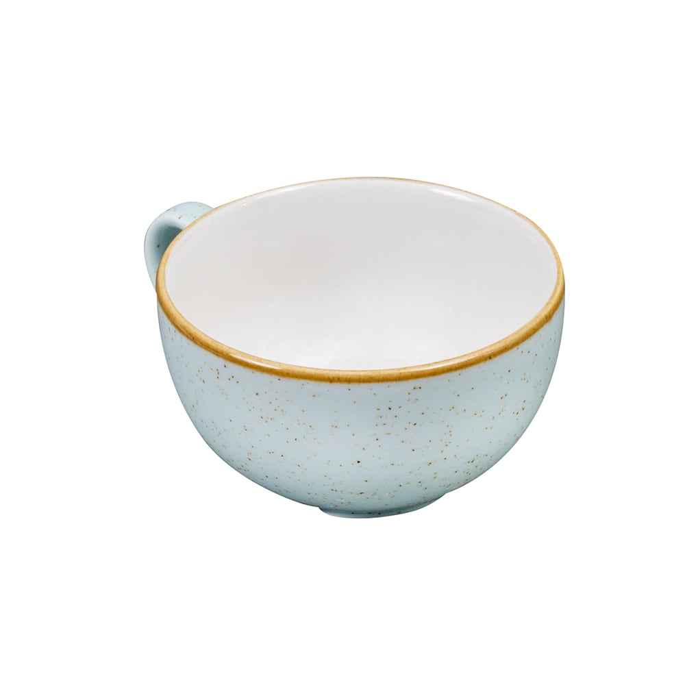 893-SDESCB201 8 oz Stonecast Cappuccino Cup - Ceramic, Duck Egg Blue