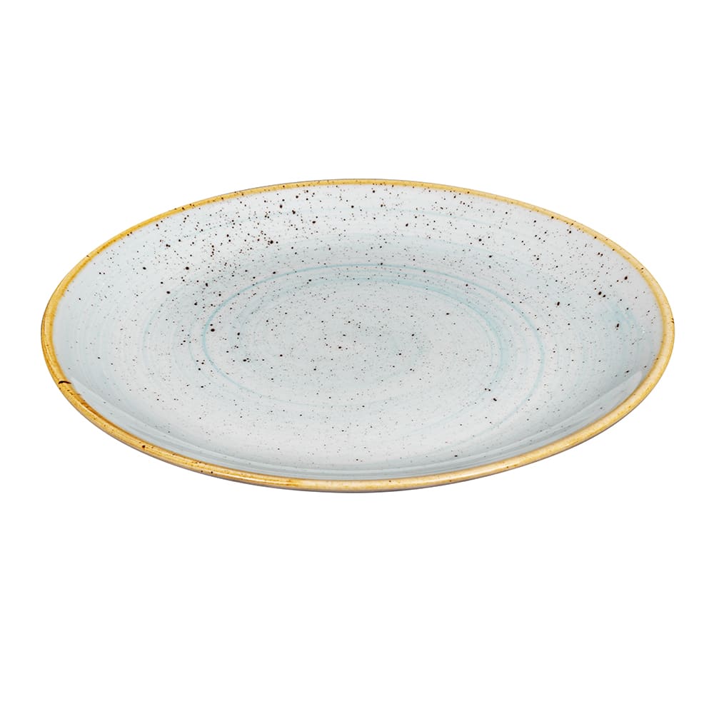 893-SDESEV101 10 1/4" Round Stonecast Plate - Ceramic, Duck Egg Blue