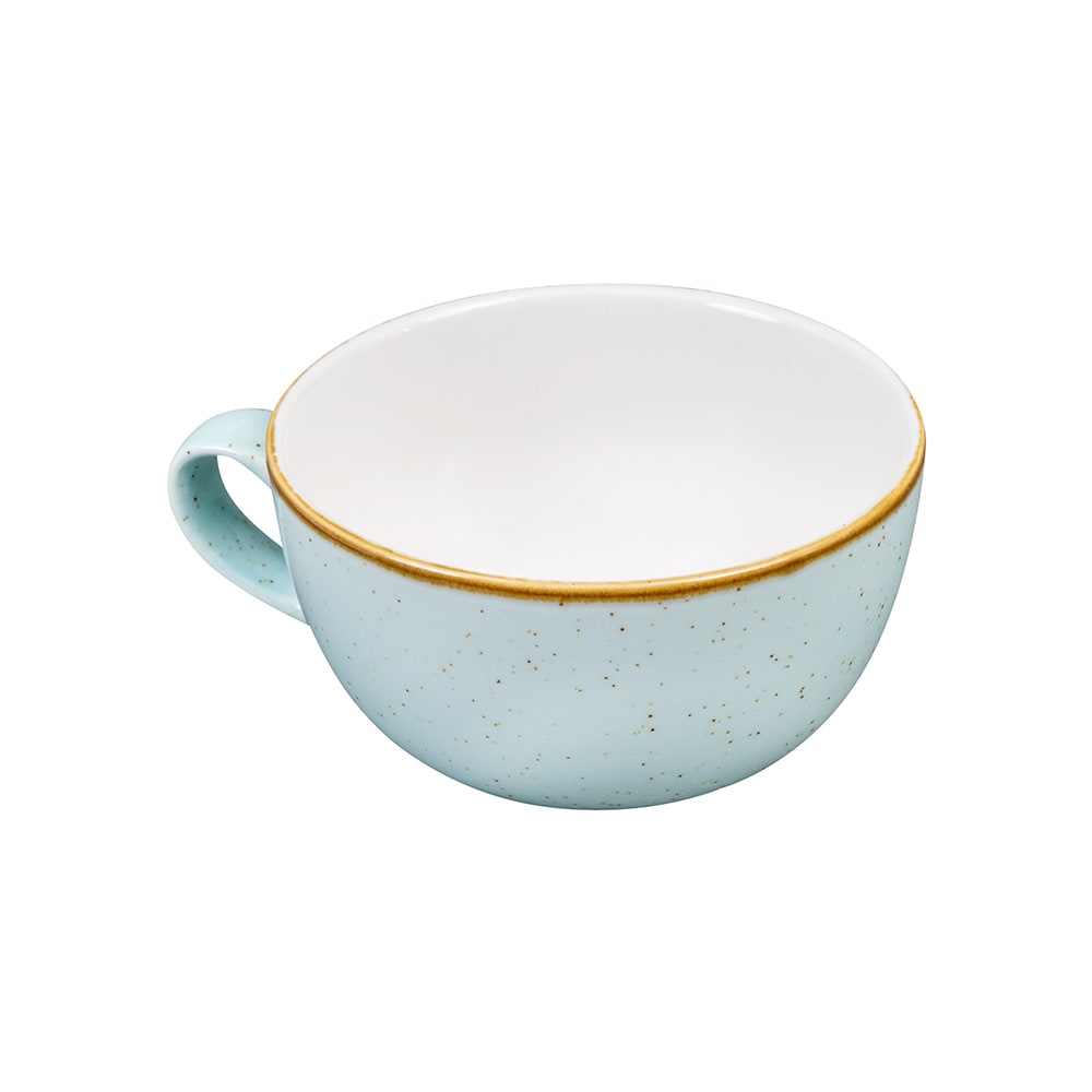 893-SDESCB401 16 oz Stonecast Cappuccino Cup - Ceramic, Duck Egg Blue