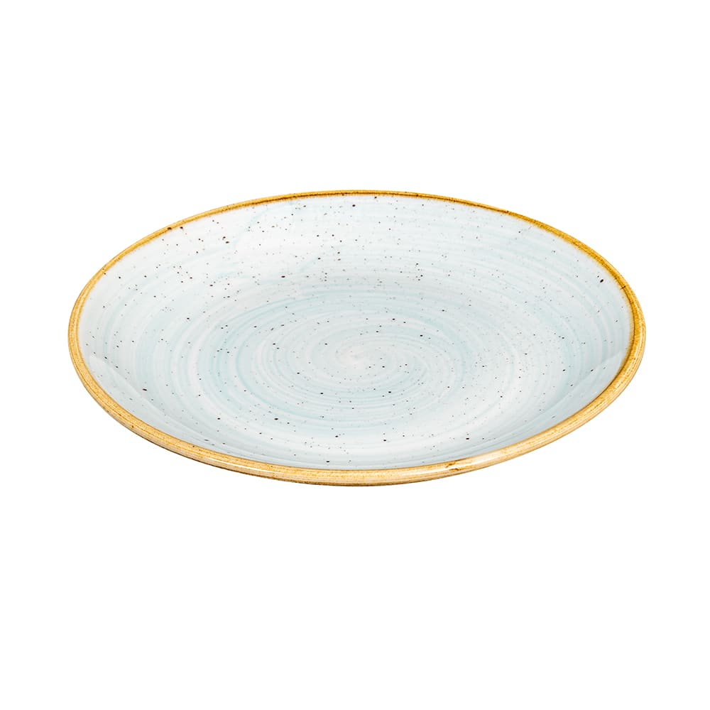 893-SDESEVP81 8 2/3" Round Stonecast Plate - Ceramic, Duck Egg Blue