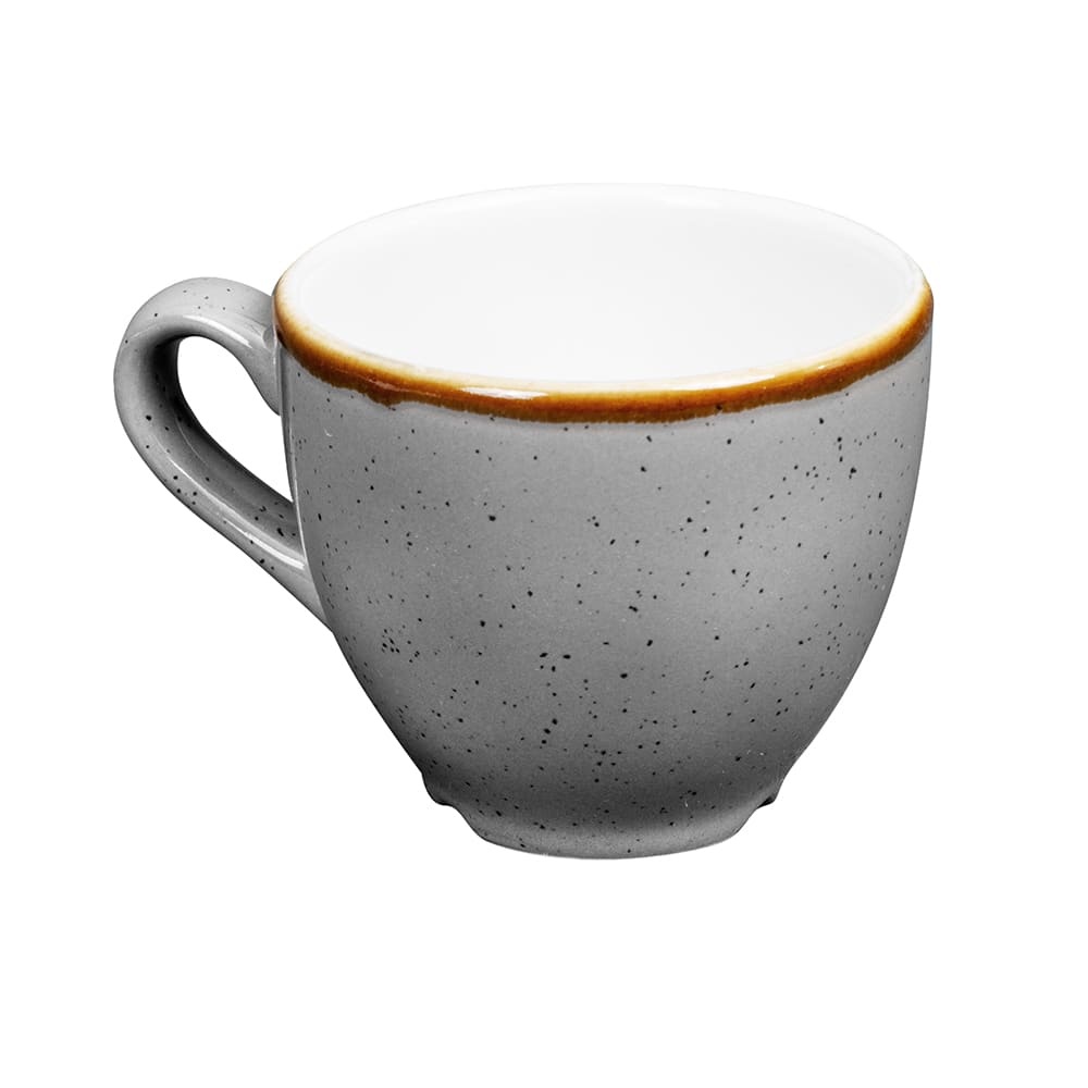 893-SPGSCEB91 3 1/2 oz Stonecast Espresso Cup - Ceramic, Peppercorn Gray