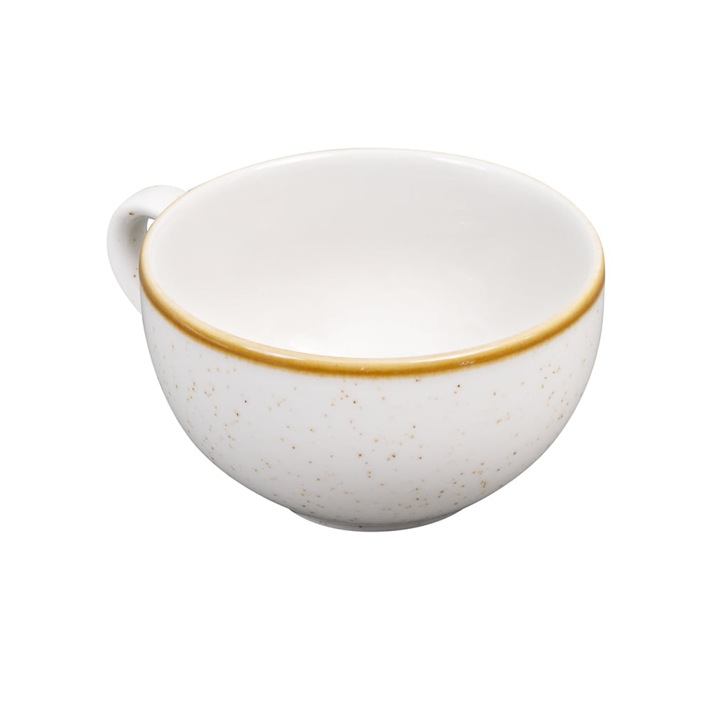 893-SWHSCB281 12 oz Stonecast Cappuccino Cup - Ceramic, Barley White