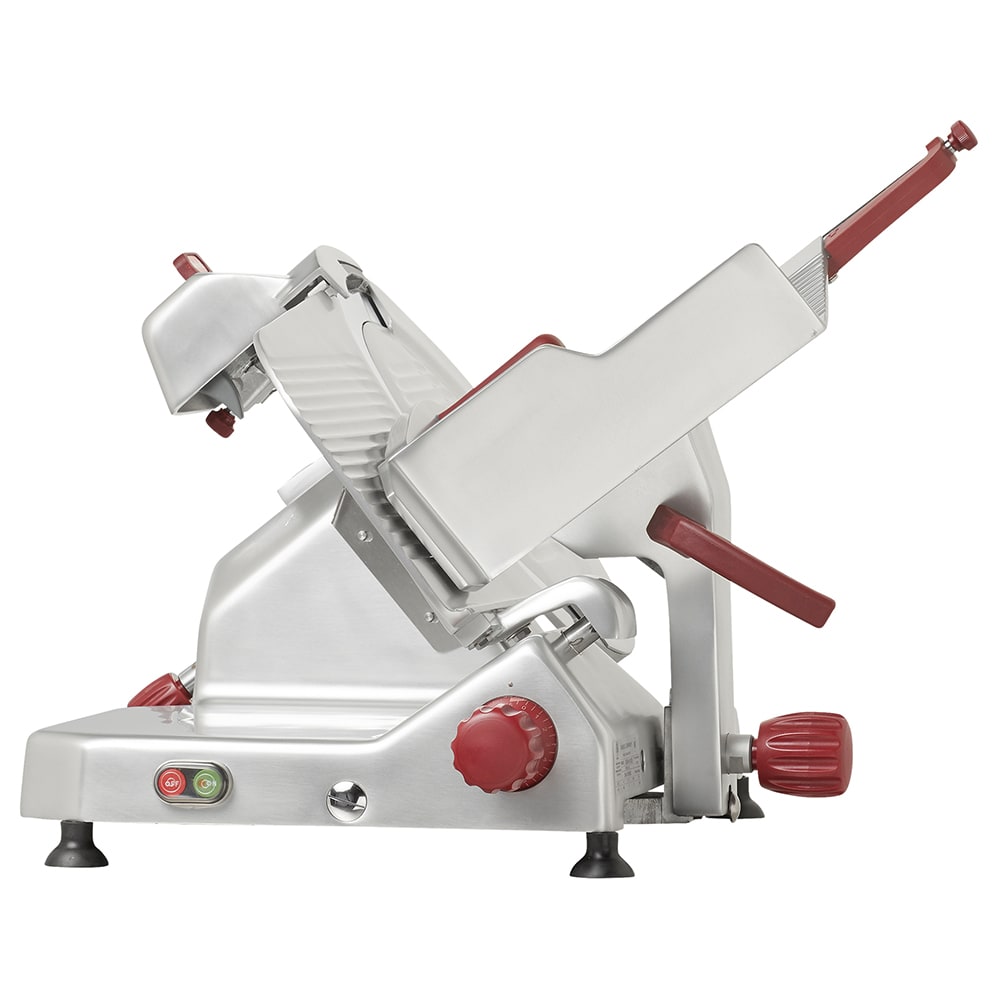 105-829A 14" Round Manual Slicer w/ Angled Gravity Feed & Gauge Plate Interlock, 115v