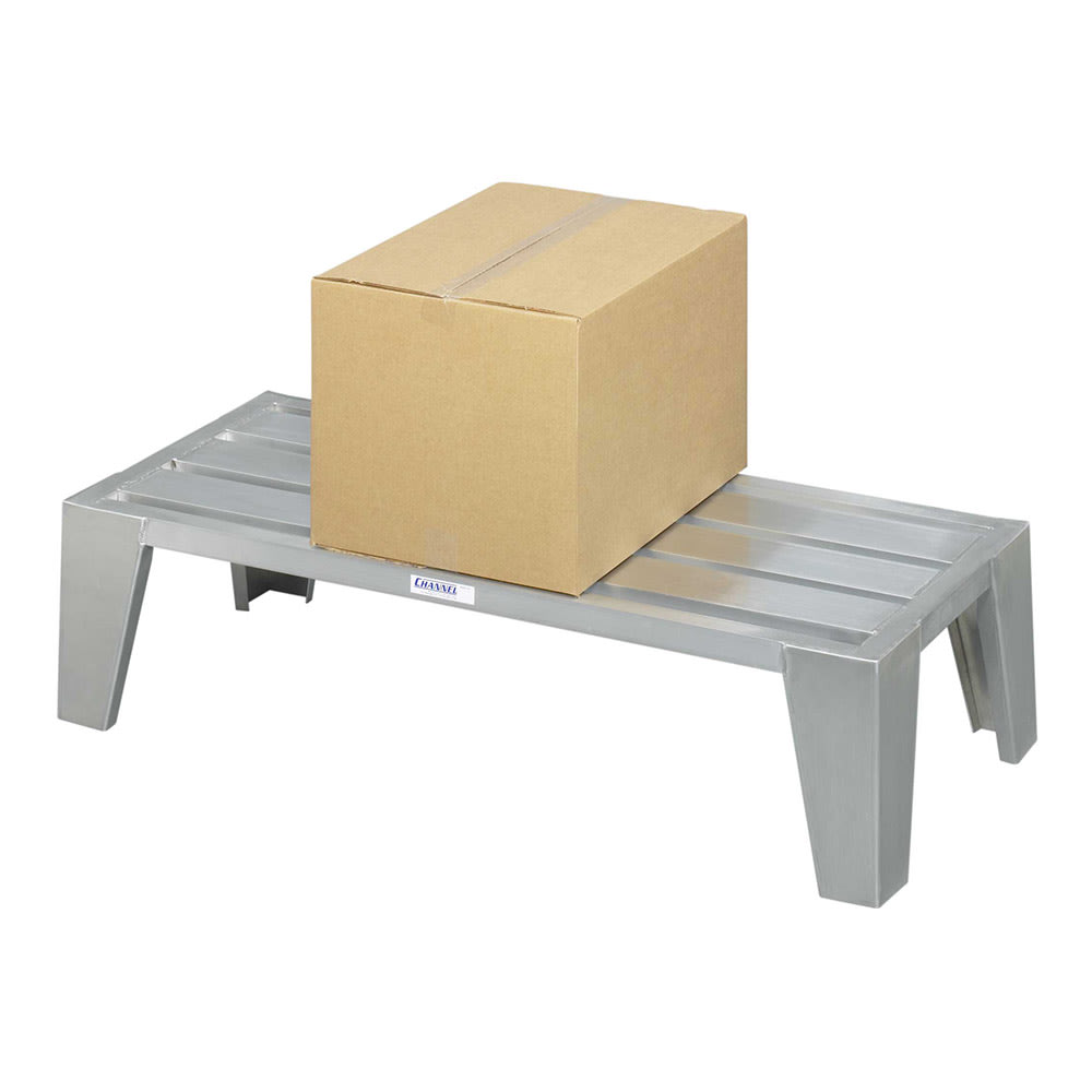 Channel EXD2436 36" Stationary Dunnage Rack w/ 3000 lb Capacity, Aluminum