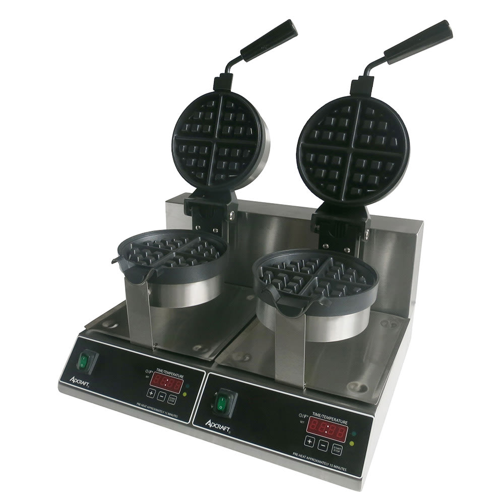 122-BWM7R2 Double Classic Belgian Waffle Maker w/ Cast Aluminum Grids, 2000W