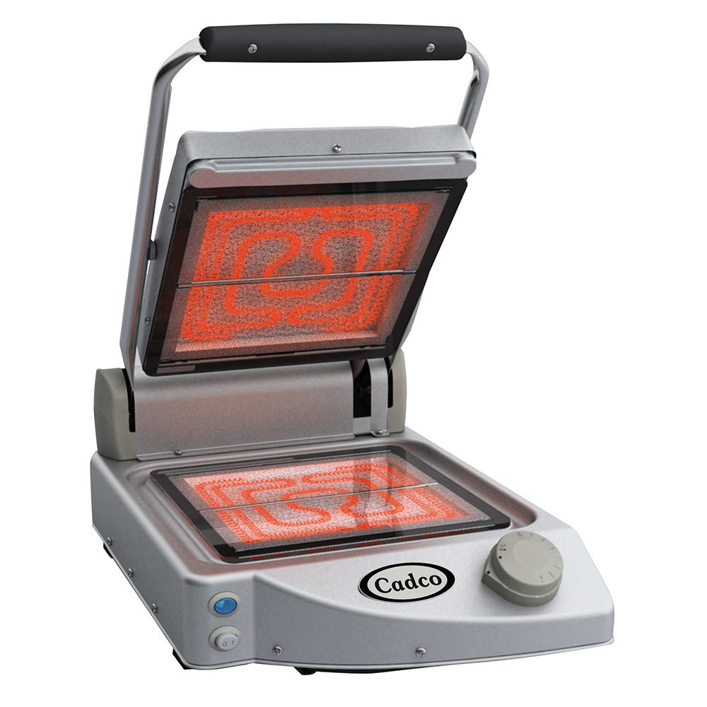 516-CPG10FC220 Single Commercial Panini Press w/ Ceramic Smooth Plates, 208-240v/1ph