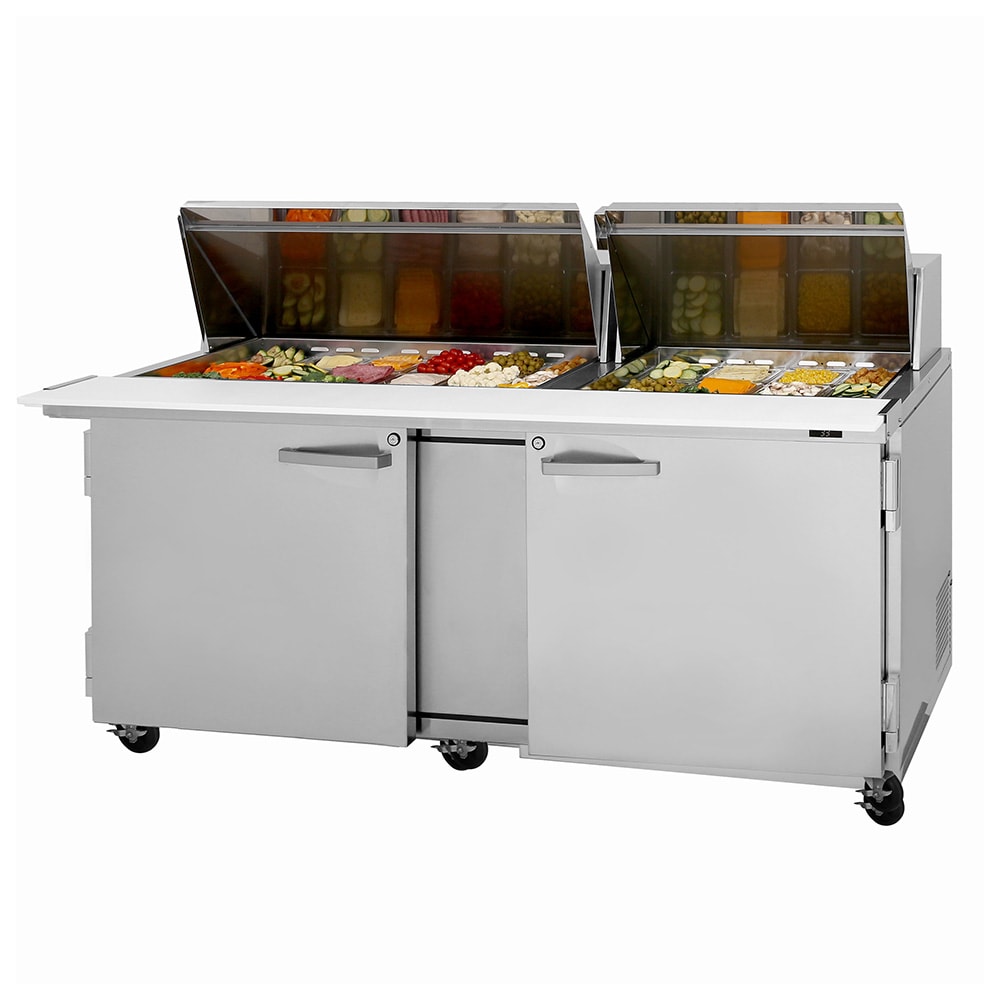 083-PST7230N 72 5/8" PRO Series Mega Top Sandwich/Salad Prep Table w/ Refrigerated Base, 115...