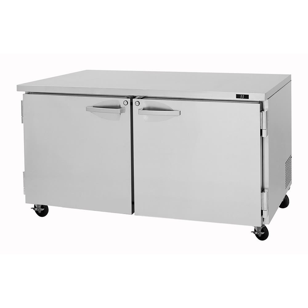 083-PUF60N 60 1/4" W Undercounter Freezer w/ (2) Sections & (2) Doors, 115v