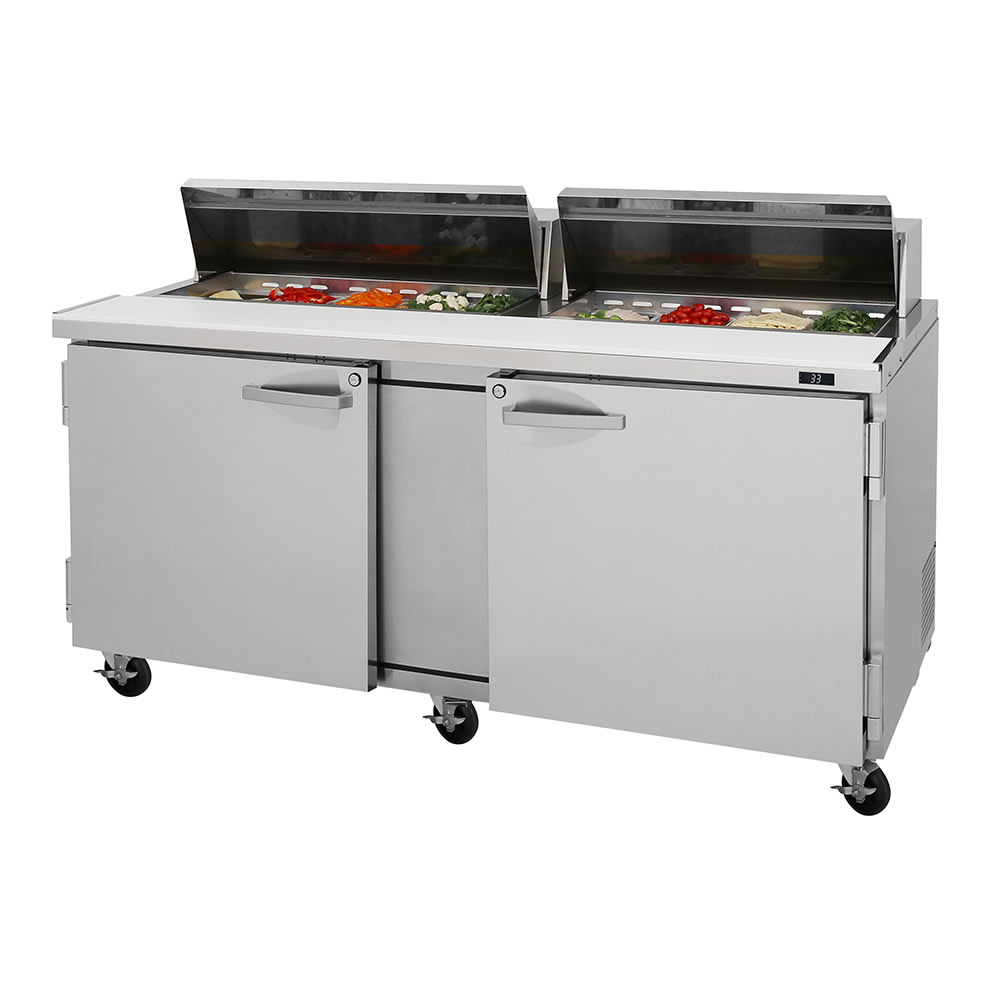 083-PST72N 72 5/8" PRO Series Sandwich/Salad Prep Table w/ Refrigerated Base, 115v