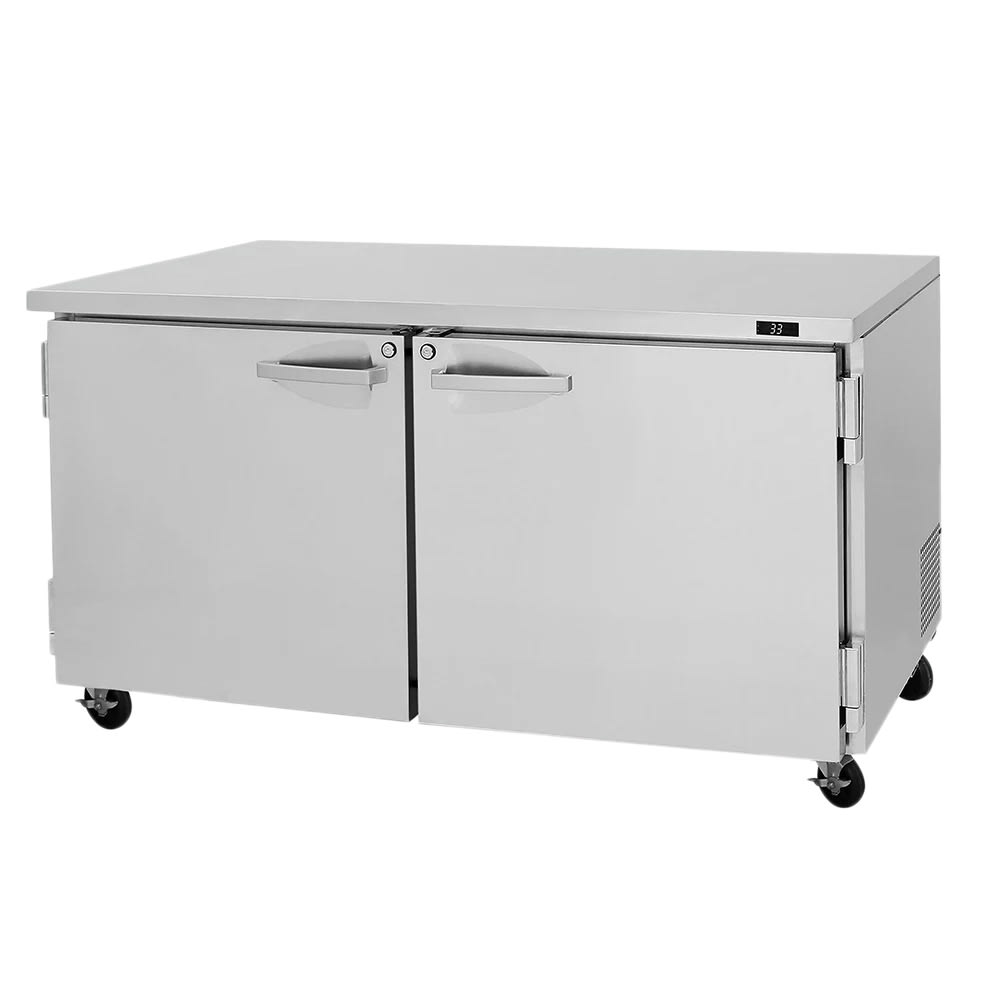 083-PUR60N 60 1/4" W Undercounter Refrigerator w/ (2) Sections & (2) Doors, 115v