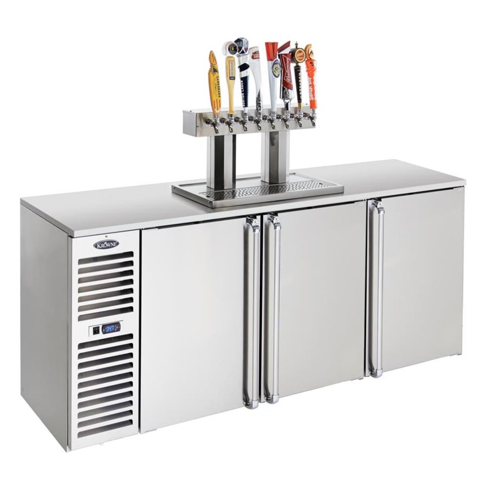 381-DB84LBSS 84" Draft Beer System w/ (4) Keg Capacity - (1) Column, Black, 115v