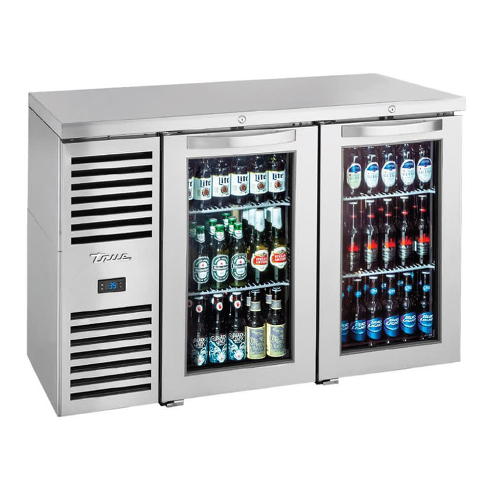598-TBR60RISZ1LSGG1 60" Bar Refrigerator - Swinging Glass Doors, Stainless, 115v