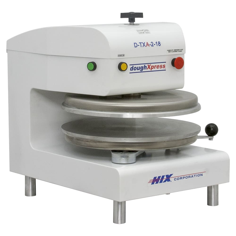 257-DTXA218WH Automatic Tortilla Pizza Dough Press w/ Uncoated Platens, 220 V
