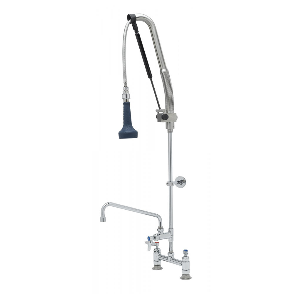 064-B012312CRB8P 45"H Deck Mount Pre Rinse Faucet - 1 7/100 GPM, Base with Nozzle
