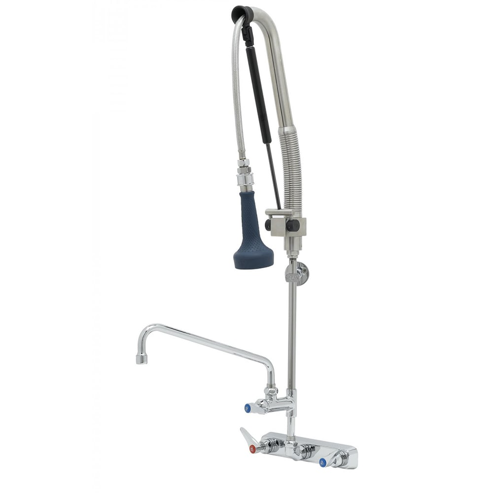 064-B512512CRB8P 38 1/2"H Wall Mount Pre Rinse Faucet - 1 7/100 GPM, Base with Nozzle