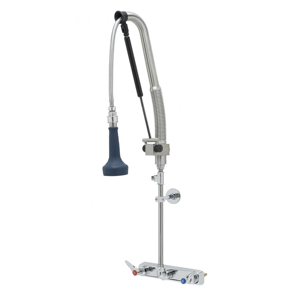 064-B5125CRB8TP 36"H Wall Mount Pre Rinse Faucet - 1 7/100 GPM, Base with Nozzle