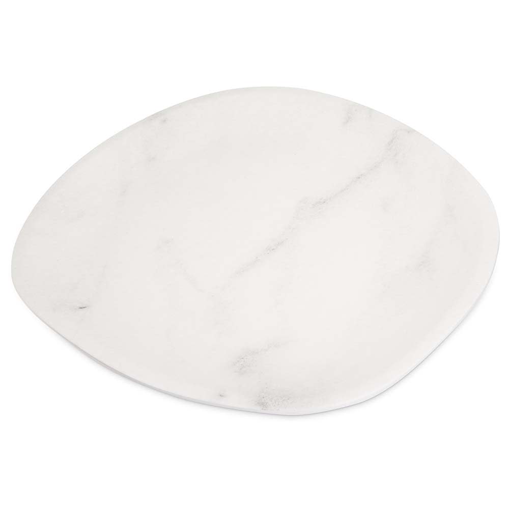 028-5310237 13" Oblong Ridge Platter - Melamine, Marble