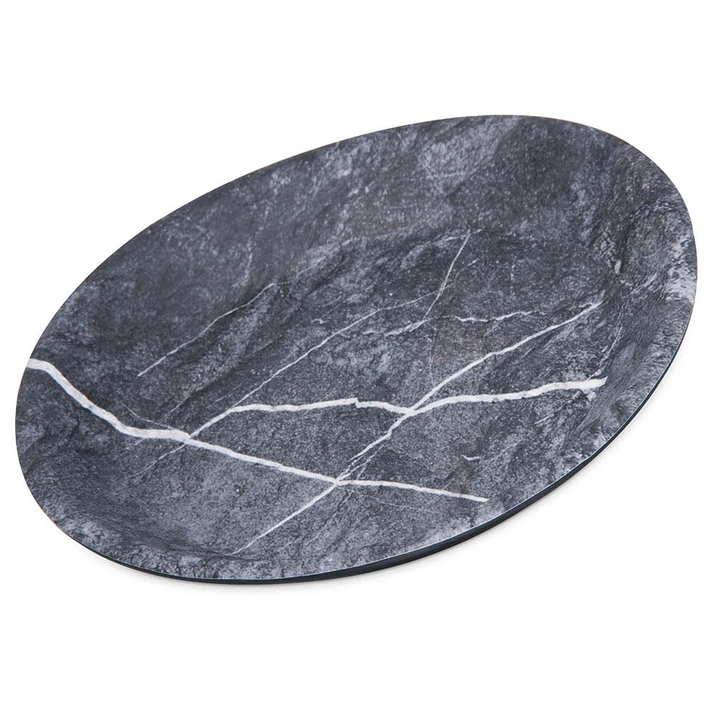 028-5310172 10" Oblong Melamine Dinner Plate, Soapstone