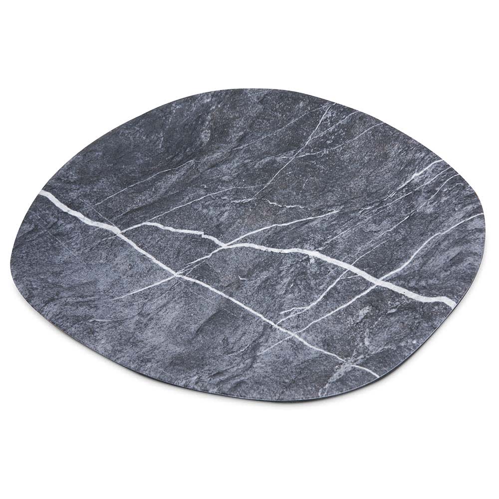 028-5310272 13" Oblong Ridge Platter - Melamine, Soapstone