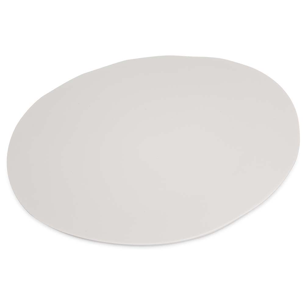 028-5310523 11" Free Form Melamine  Dinner Plate, Cement