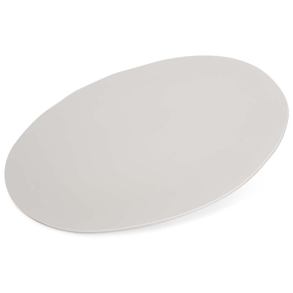 028-5310423 9" Free Form Melamine  Dinner Plate, Cement