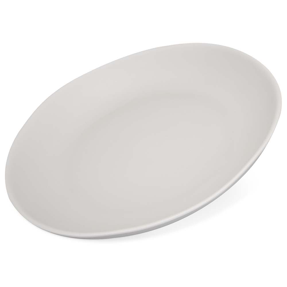 028-5310623 9" Free Form Melamine Salad Plate, Cement