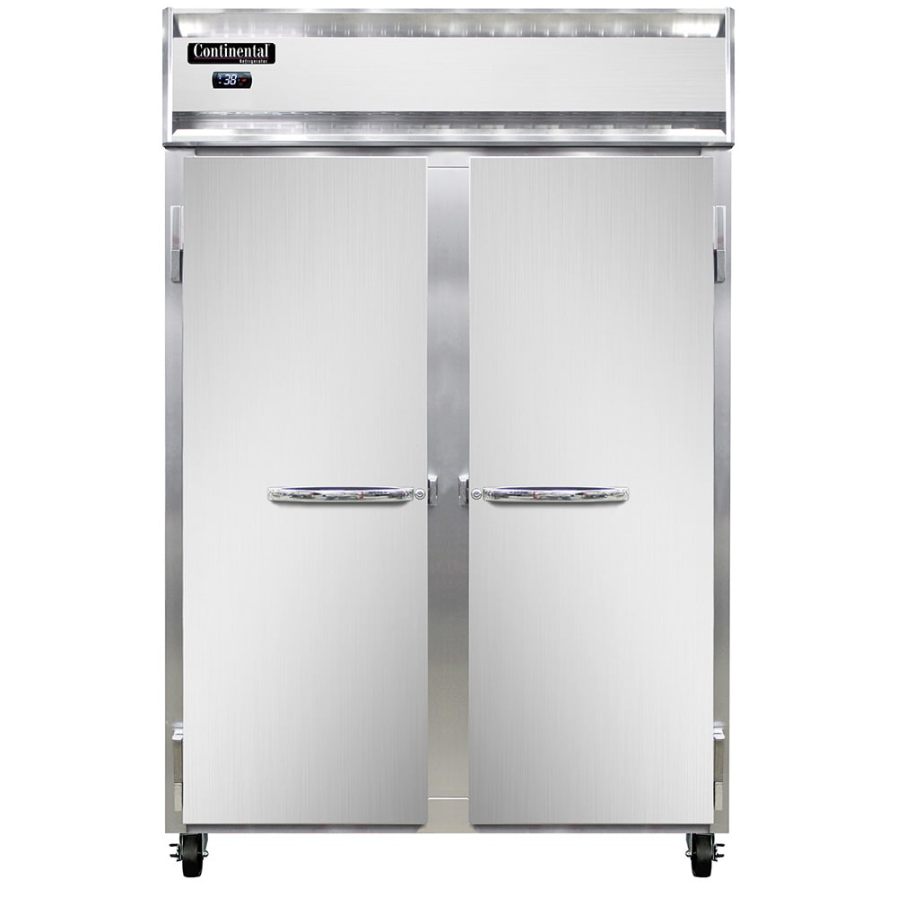 160-2RN 52" Two Section Reach In Refrigerator, (2) Left/Right Hinge Solid Doors, 115v
