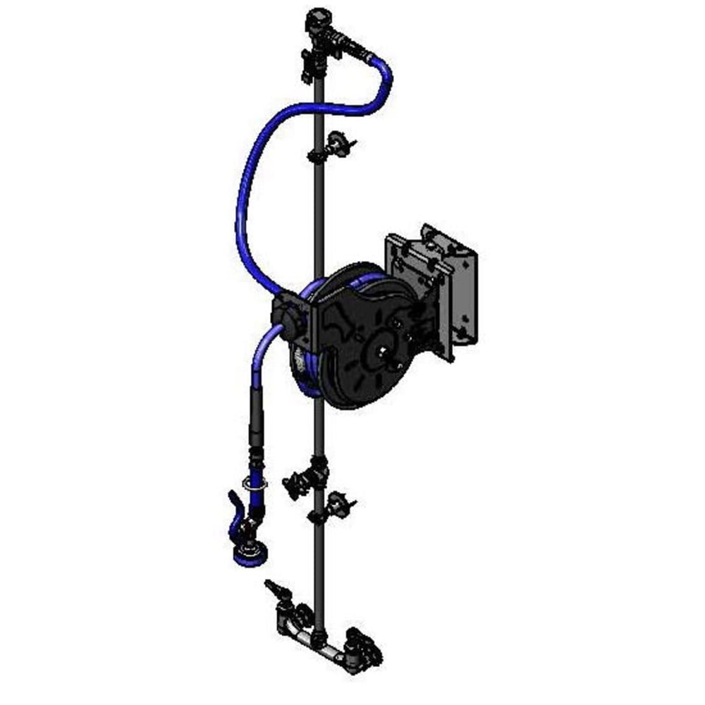064-B7212U01WS1E Open Hose Reel Assembly w/ 15 ft Hose, 3 7/10 GPM