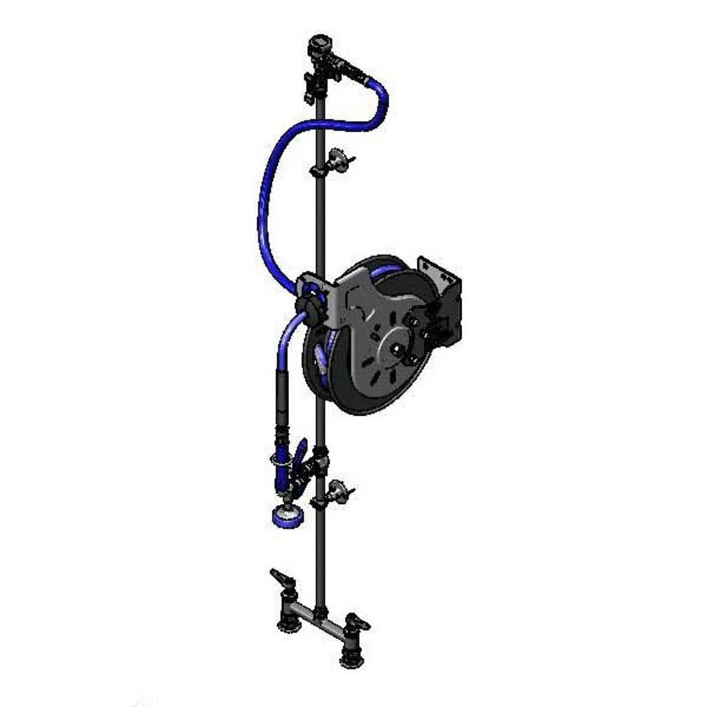 064-B7232U01XS4E Open Hose Reel Assembly w/ 35 ft Hose, 4 1/2 GPM