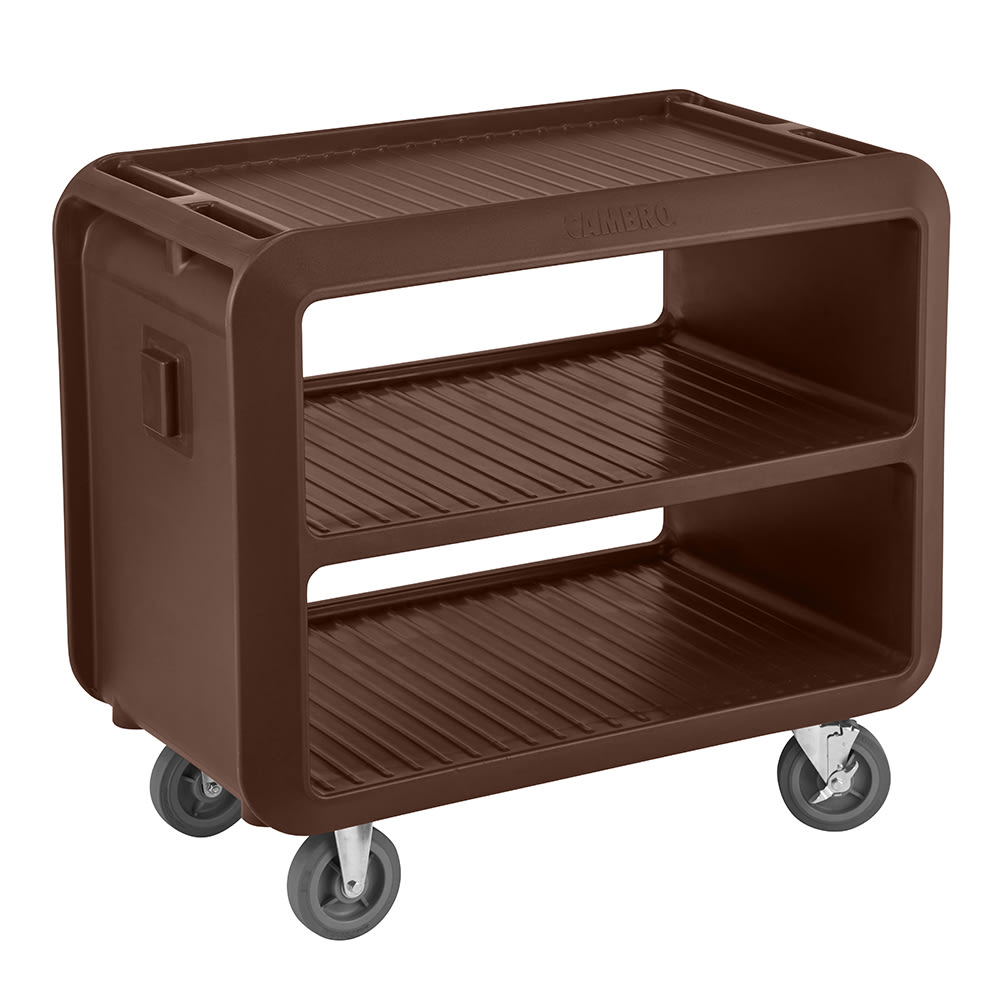 144-SC337131 41 1/2" Beverage Service Cart, 23 4/5"D x 37 1/10" H, Dark Brown