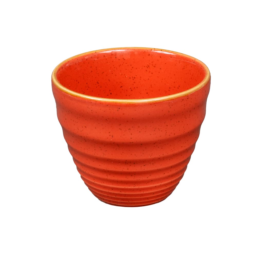 893-SSOSRPCM1 10 oz Stonecast Ripple Chip Mug - Ceramic, Spiced Orange
