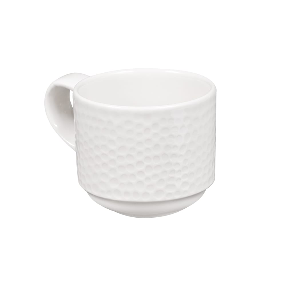 893-WHISISC81 8 oz Stackable Cup - China, White